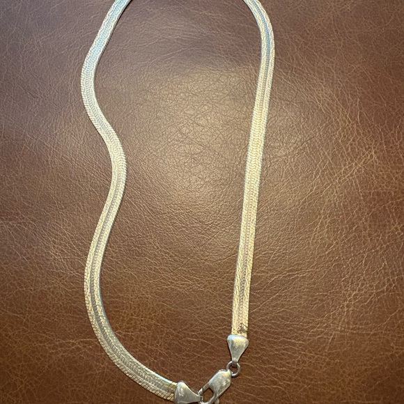 Reversible Elegant Sterling Silver Necklace - Picture 6 of 8